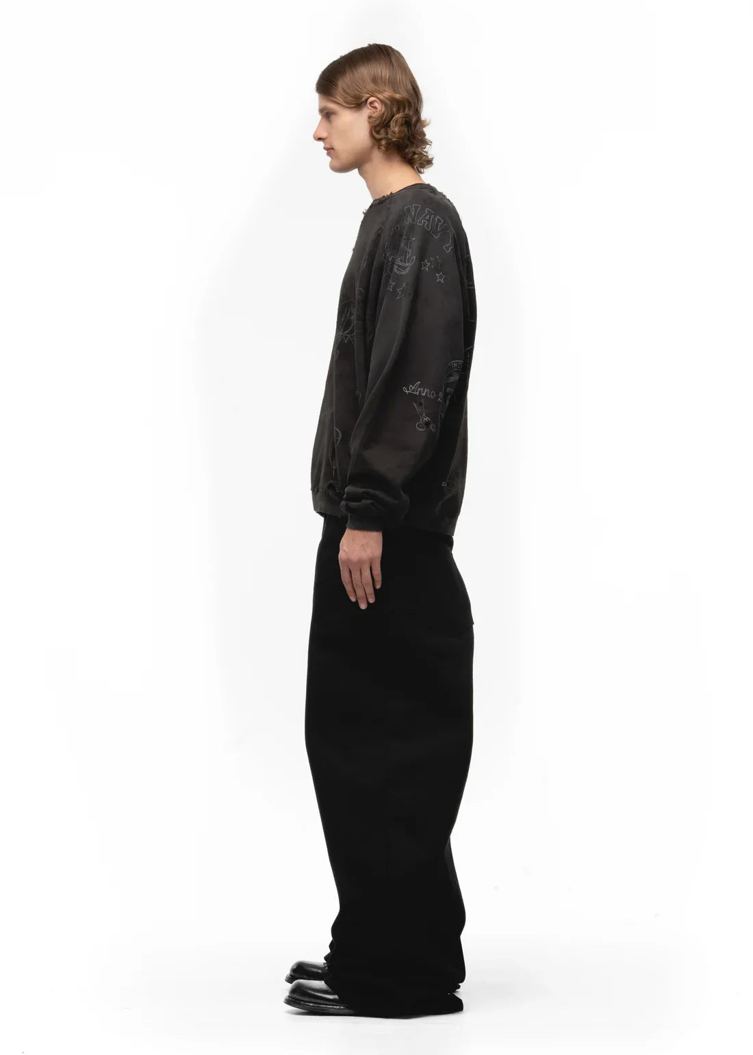 VandalNova™ Black Baggy Jeans